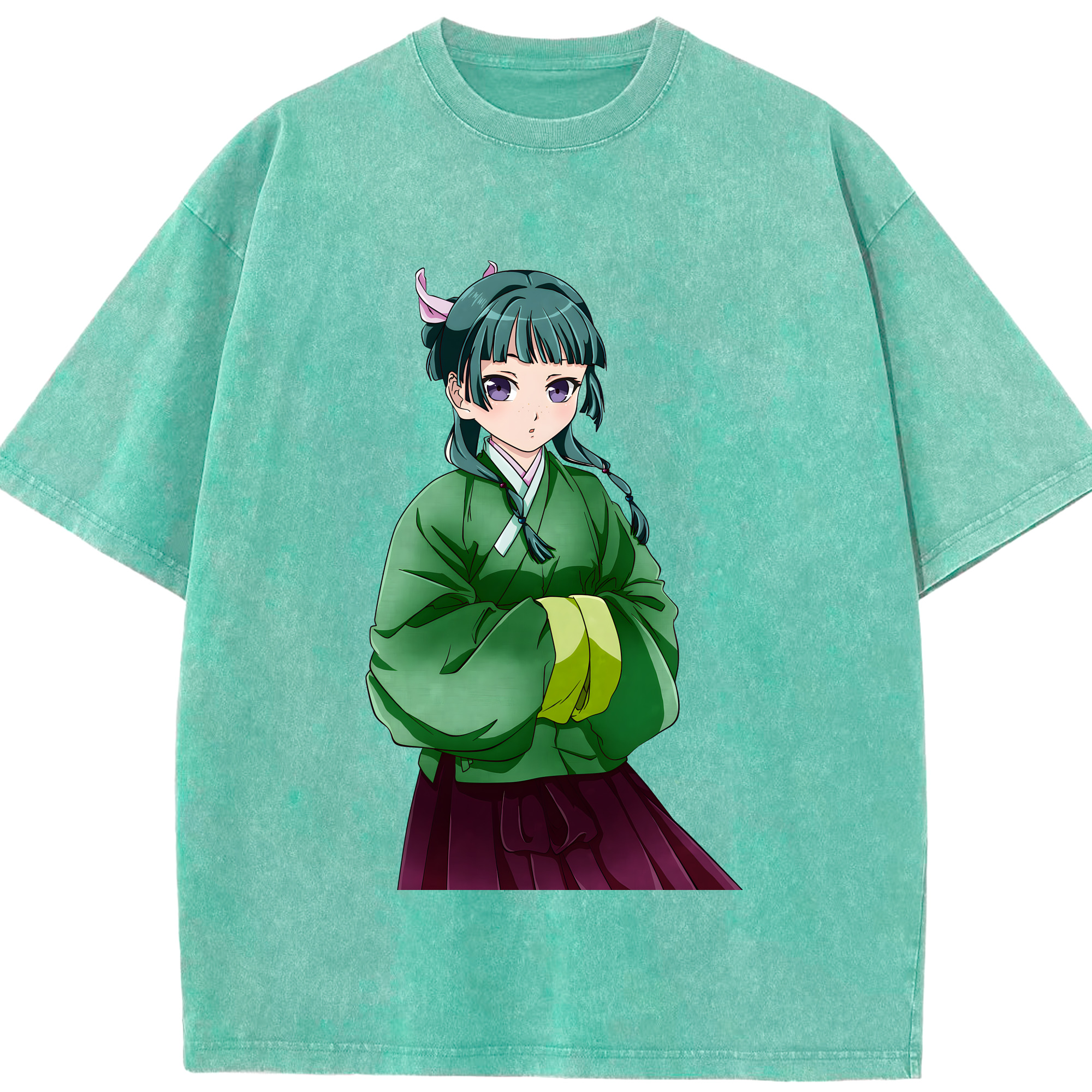 （画像用） 薬屋のひとりごと The Apothecary Diaries 綿100% ヴィンテージ風 半袖Tシャツ（フロントプリント）